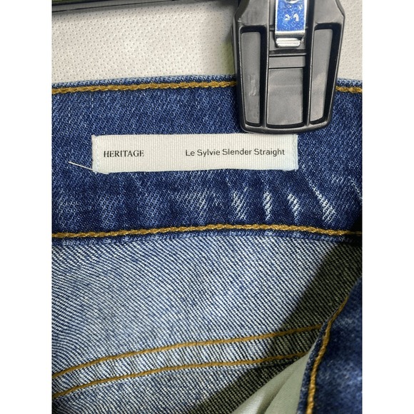 Frame Heritage Le Sylvie Slender Straight Jeans in Halston Wash - Picture 5 of 6